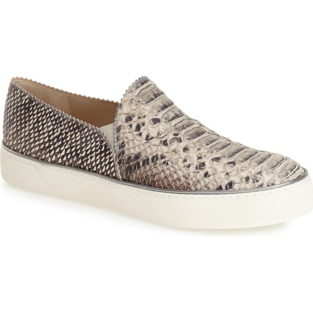 Stuart Weitzman Nugget Snake Print Leather Sneaker - image 1